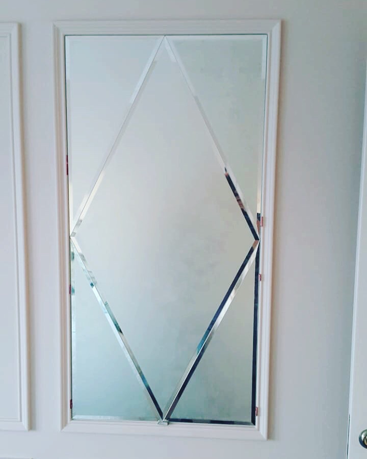 Зеркальное панно - рисунок ромб